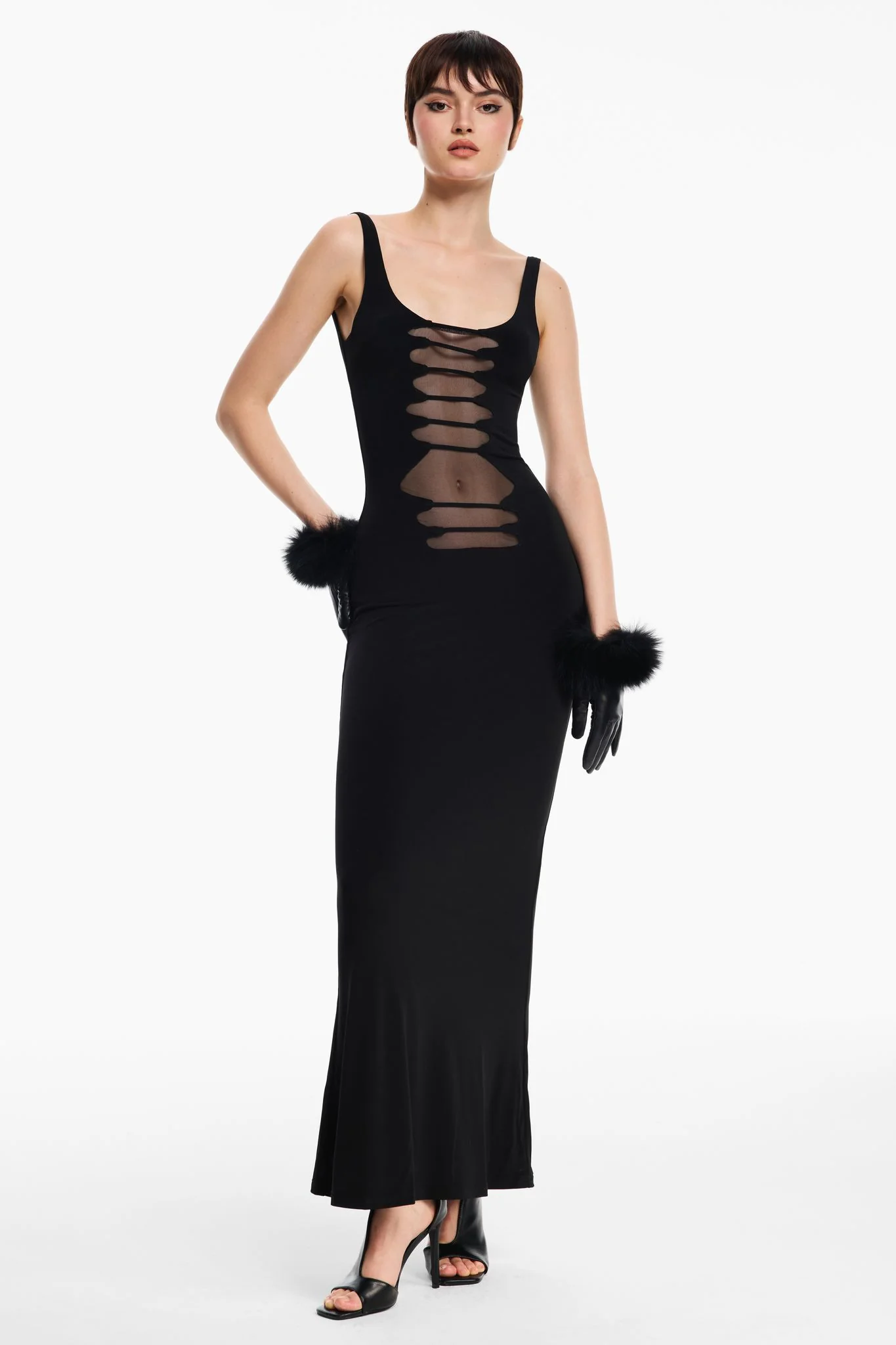 Celia Dress - Black - Image 7