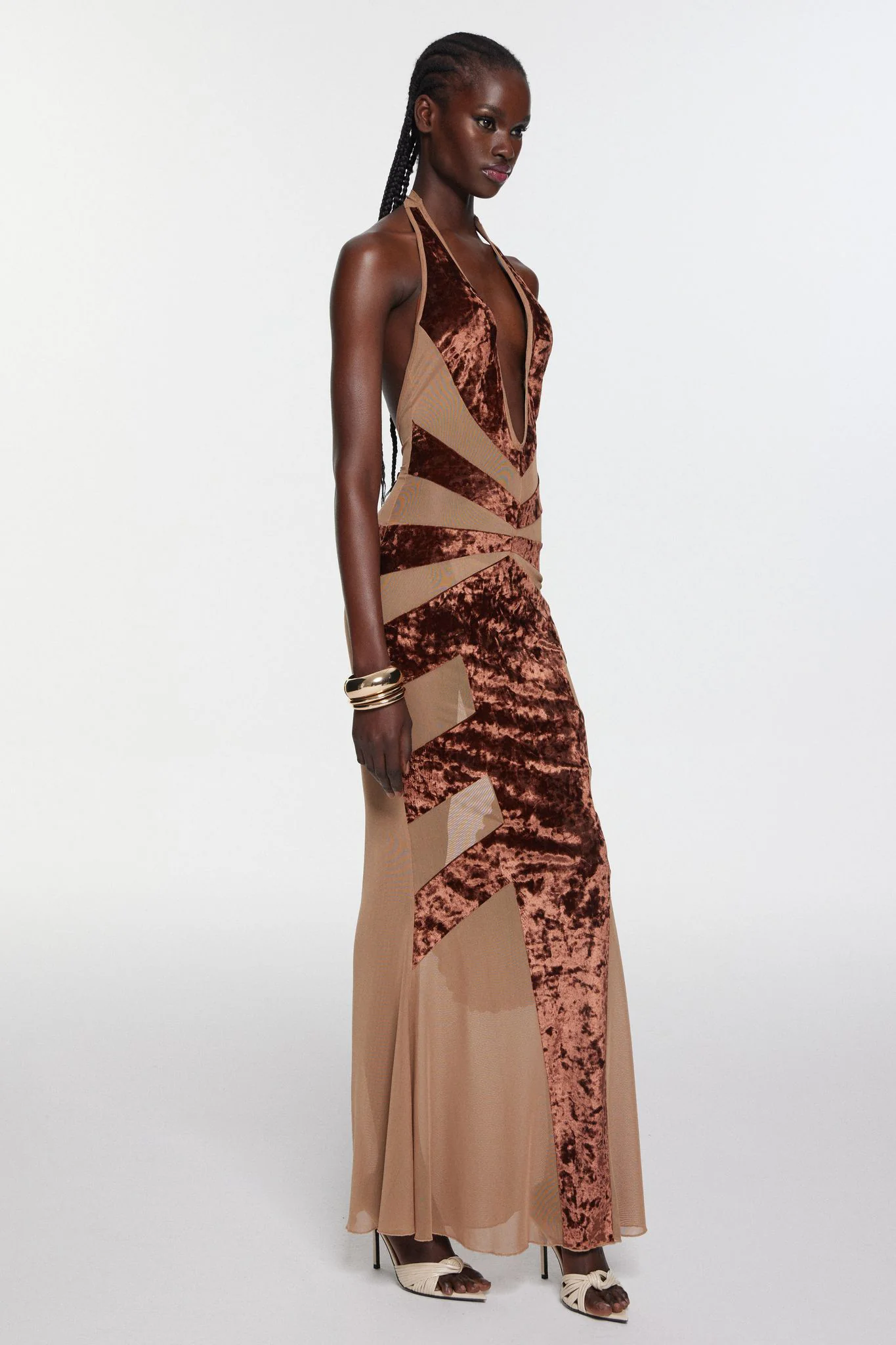 Ginevra Dress - Brown - Image 3