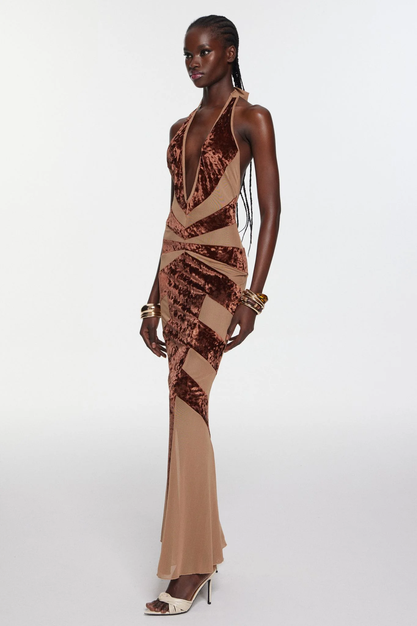 Ginevra Dress - Brown - Image 5