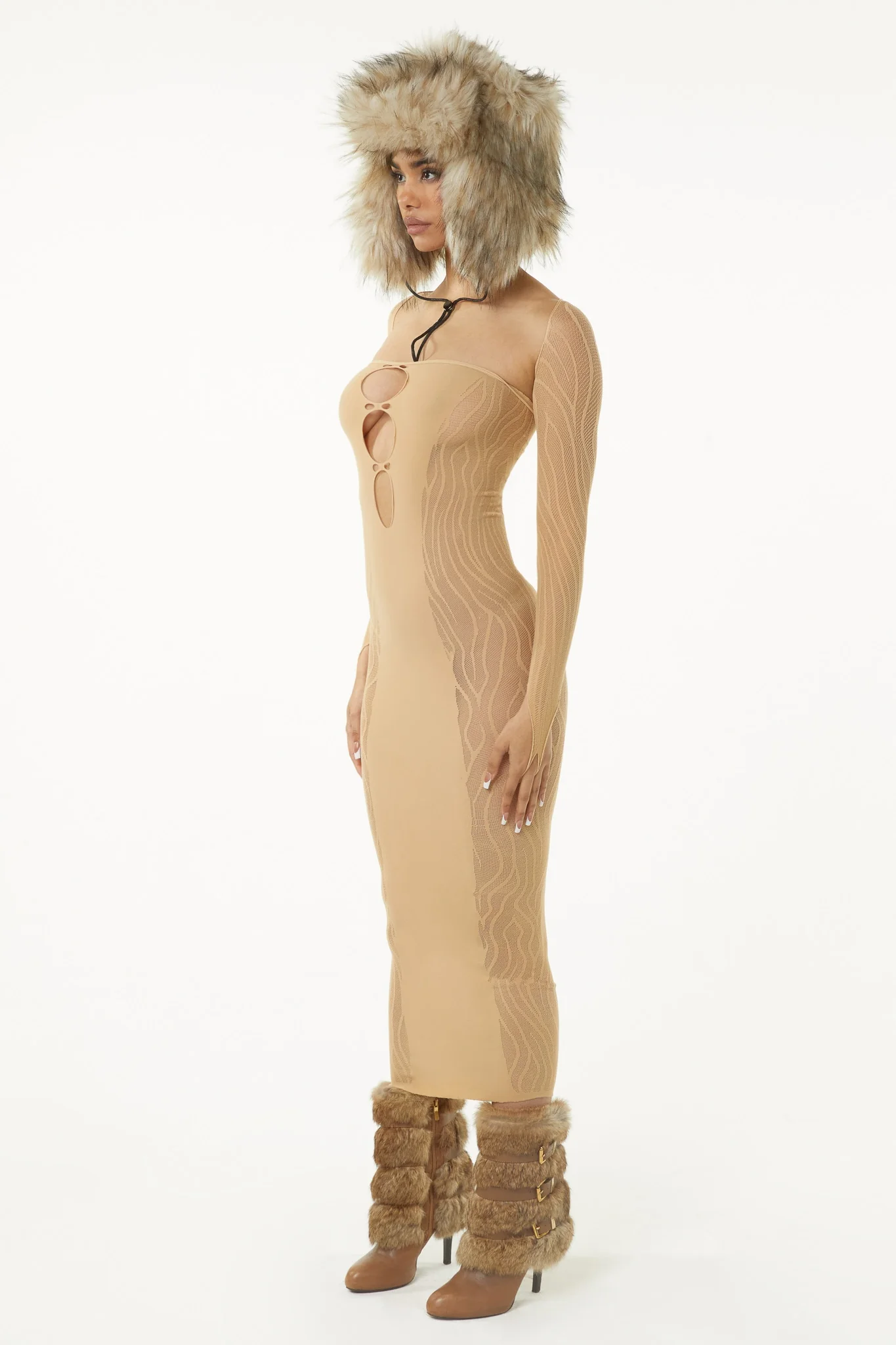 Hexen Dress - Nude - Image 5