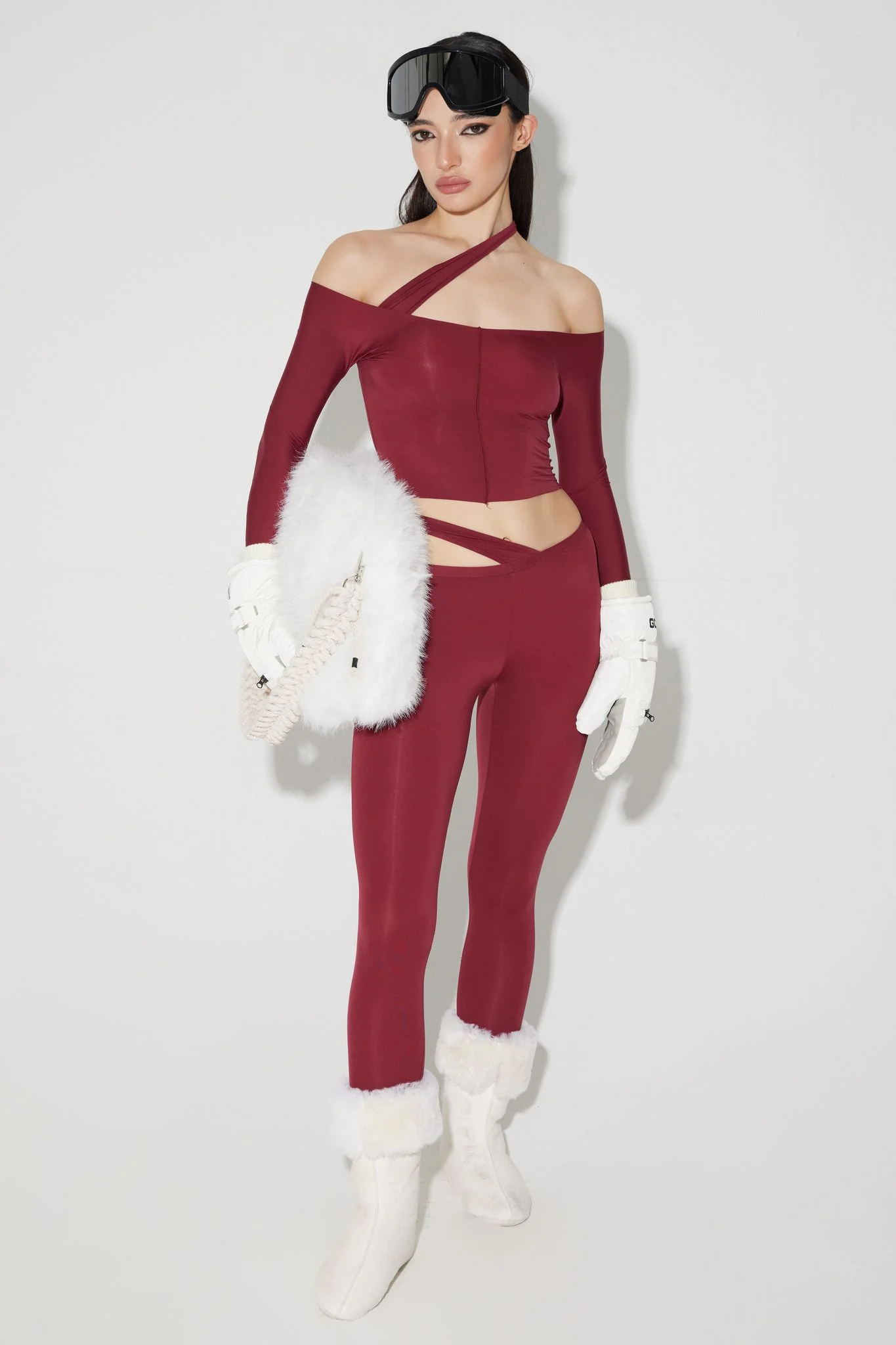 Hiko Leggings - Burgundy - Image 7