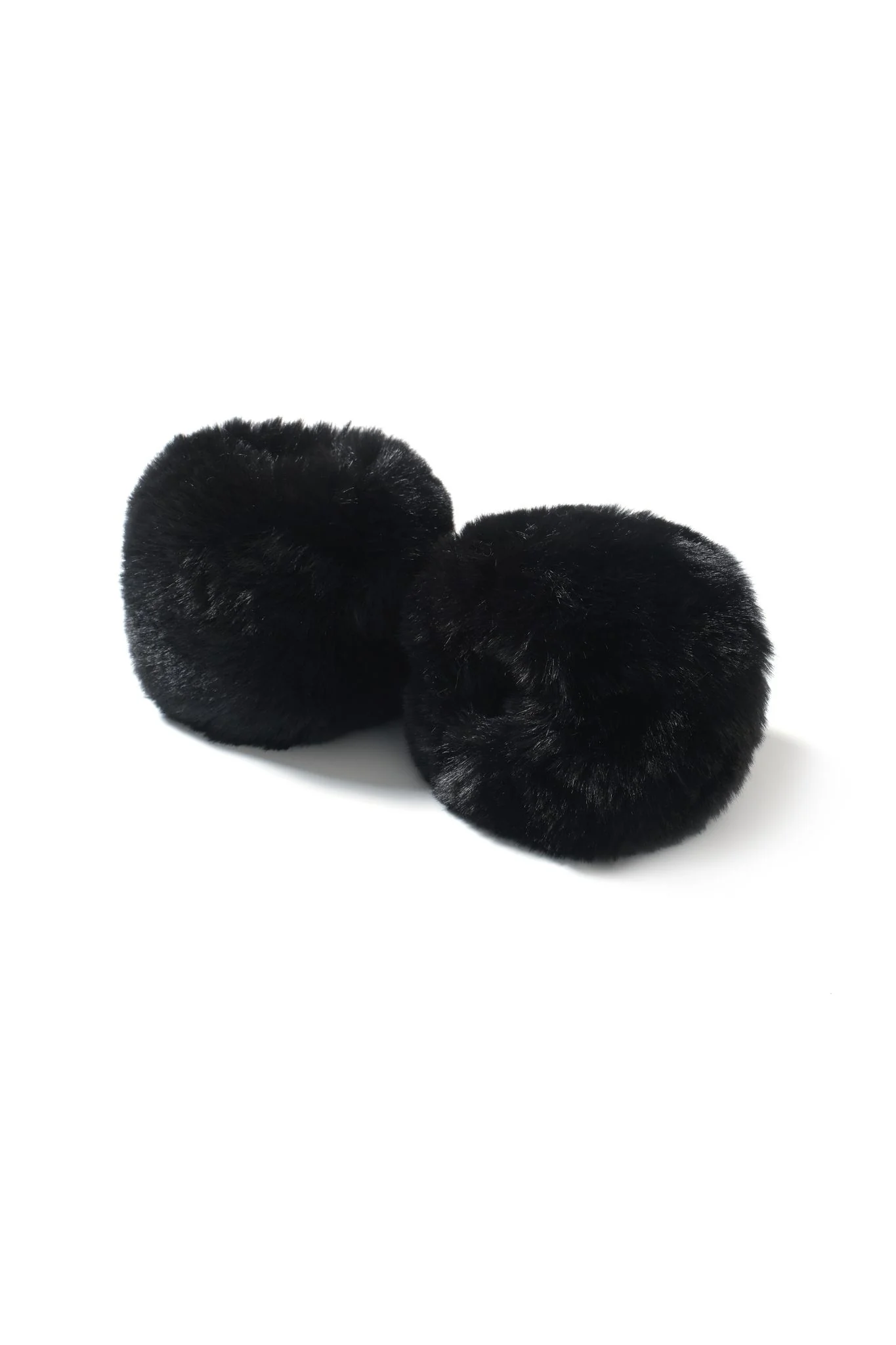 Minkra Faux-Fur Cuffs - Black - Image 3