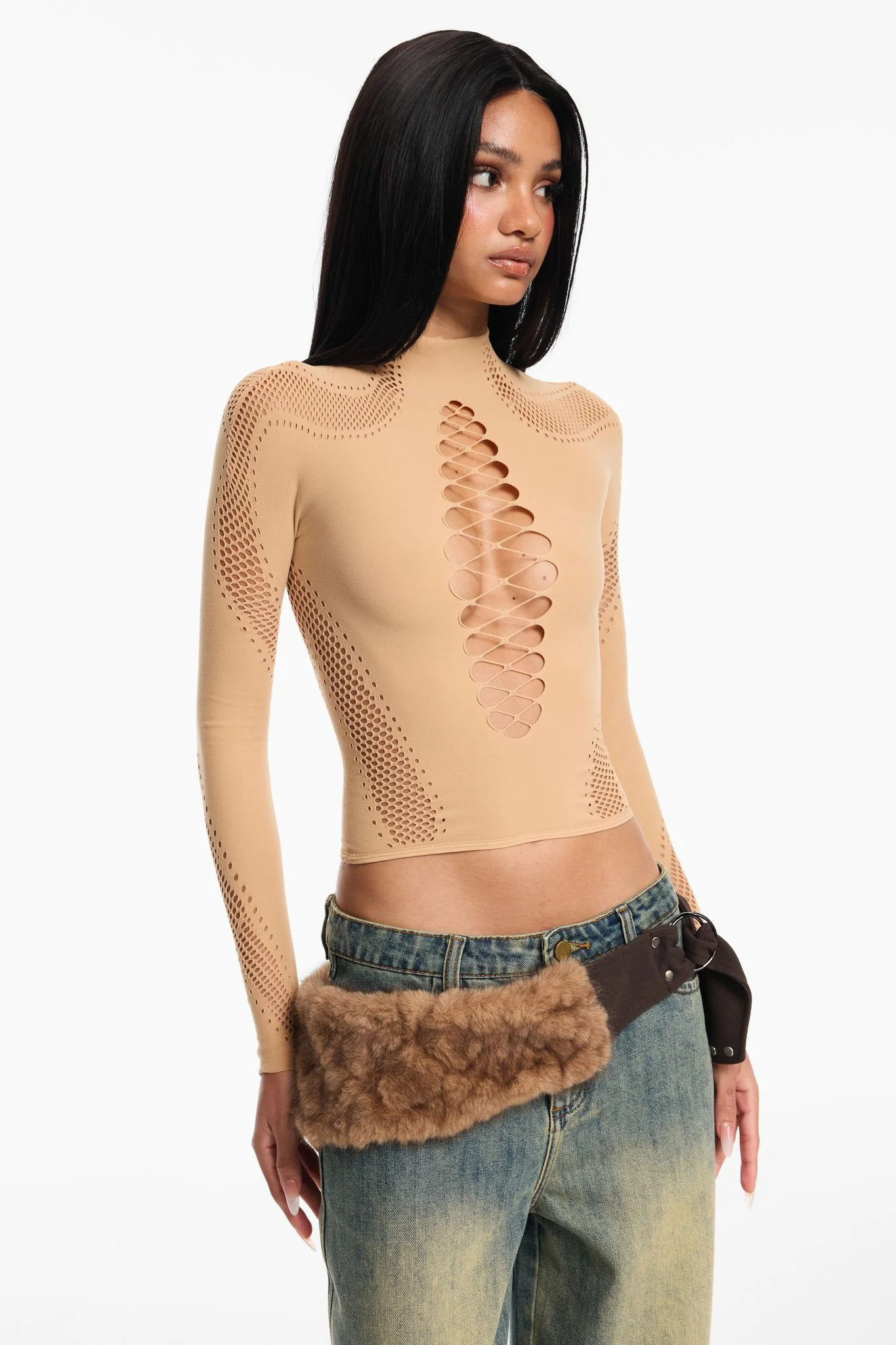 Nathalia Top - Beige - Image 2