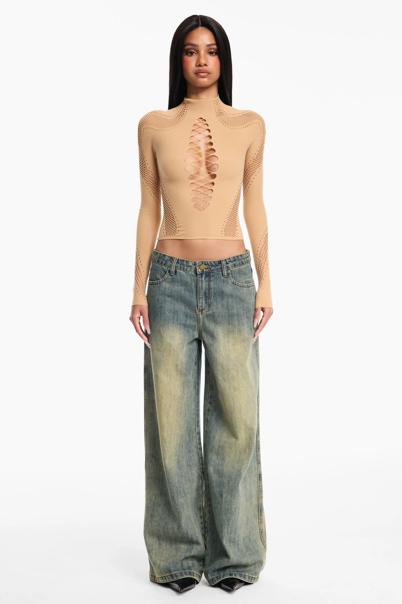 Nathalia Top - Beige - Image 3